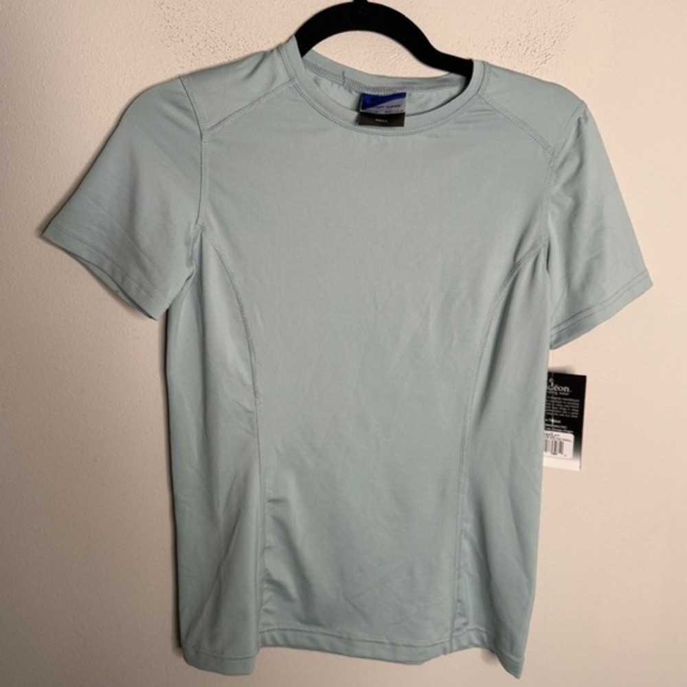 NWT Irideon Women's Small Blue Performance Light Base Layer Rider Top Equestrian